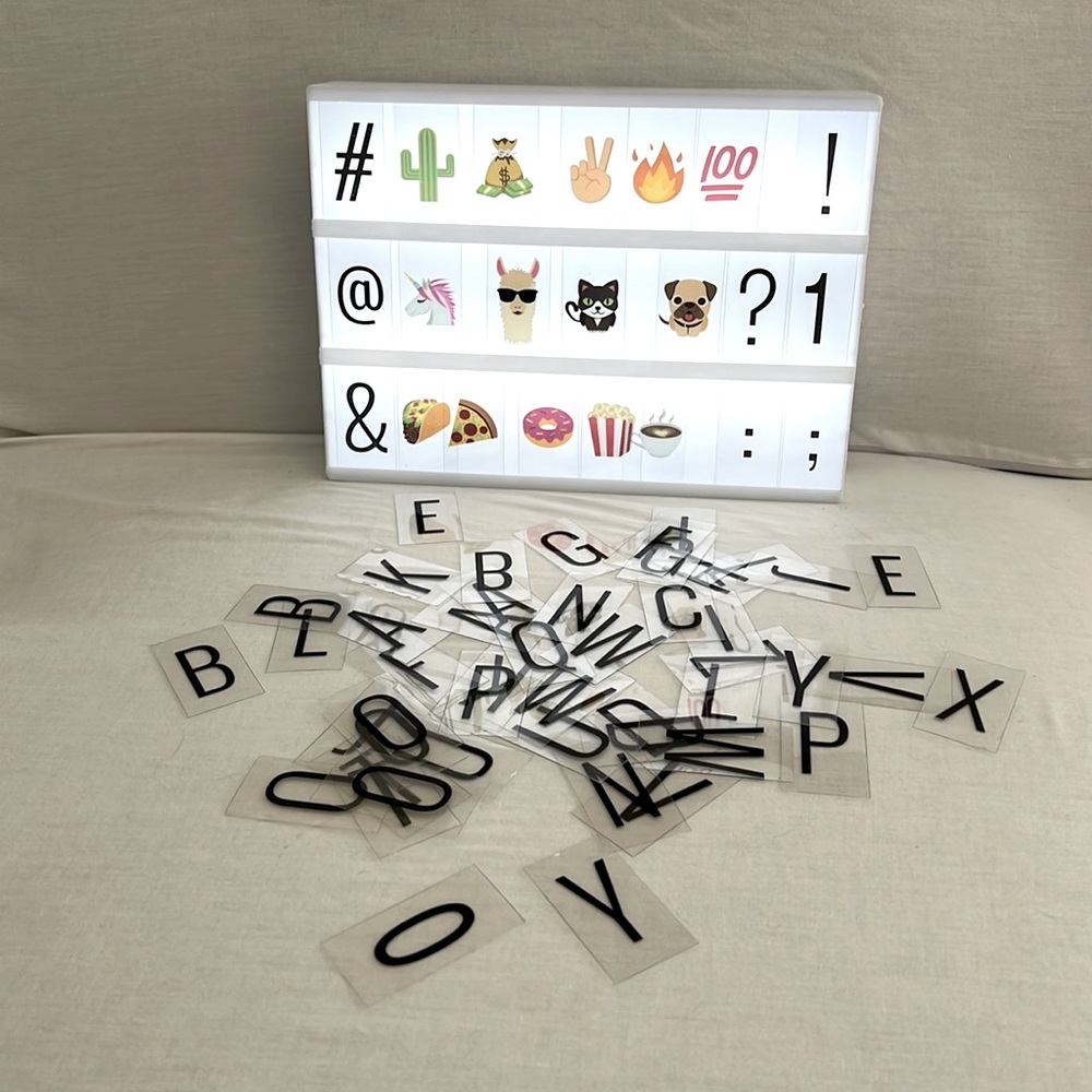 COPY - Cinematic Light Box Sign with letters/ symbols/ pictures